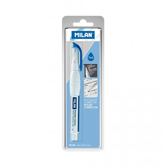 Blister con rotulador-corrector liquido 7ml milan