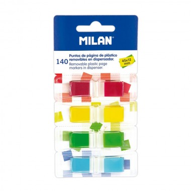 Pack 140 puntos de pagina en 4 dispensadores milan