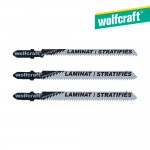 Pack 3 hojas de sierra de calar vástago en t / hcs 2379000 wolfcraft