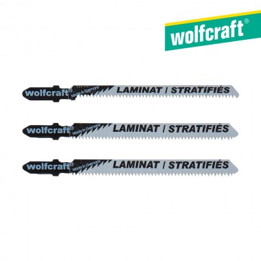 Pack 3 hojas de sierra de calar vástago en t / hcs 2379000 wolfcraft