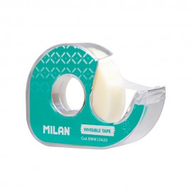 Dispensador verde de cinta adhesiva mate 19 mm x 33 m