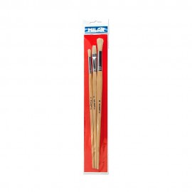 Pinceles para oleo, acrilico serie 512 n° 6 y 10, serie 522 n° 8, blister 3 uds