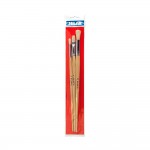 Blister con 3 pinceles para oleo, acrilico serie 512 n° 6 y 10, serie 522 n° 8 milan