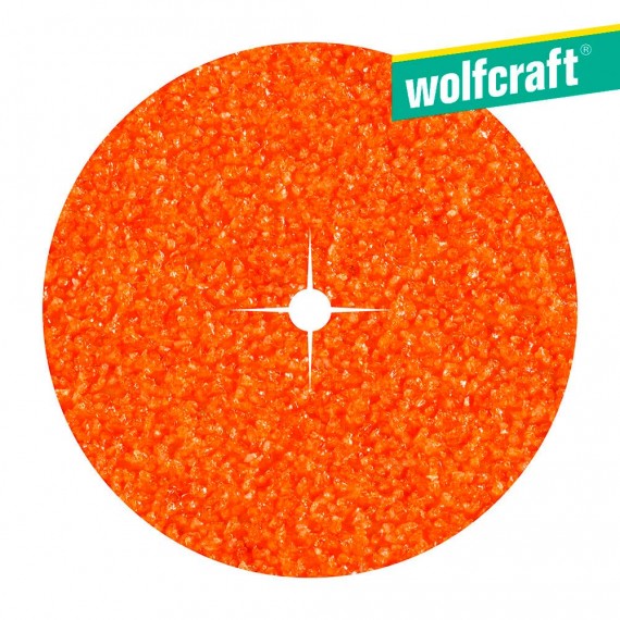 Pack 10 discos  de papel abrasivo de corindón grano 40 ø125 2001000  wolfcraft