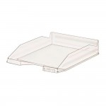 Bandeja sobremesa faibo 93 cristal apilable 350x250x65mm