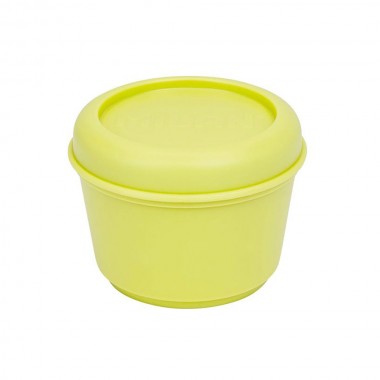 Recipiente para alimentos redondo 0.25l amarillo, serie sunset milan