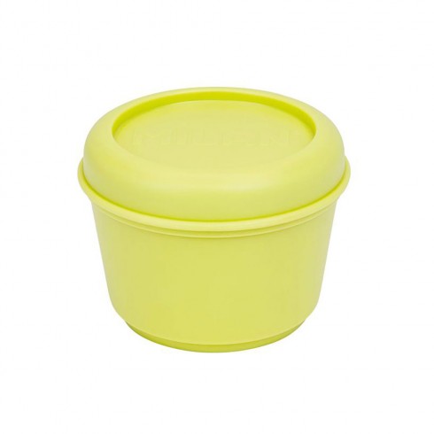 Recipiente para alimentos redondo 0.25l amarillo, serie sunset milan