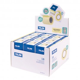 Notas adhesivas en rollo color amarillo pastel 18 uds