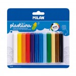 Blíster con 12 barritas de plastilina de colores 140g milan
