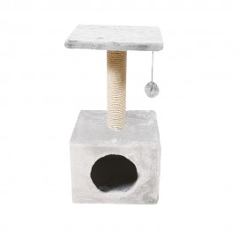 Rascador savanna town gris claro 60 x 30 x 30 cm