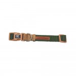 Collar verde-beige forest-british x-trm doble premium 48-66x2.5cm nayeco