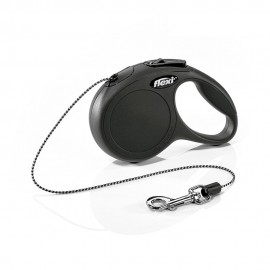 Flexi classic cat cordón especial gatos 3 m de cuerda color negro