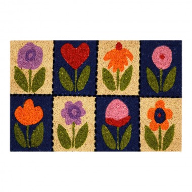 Felpudo 60x40cm modelo flores edm