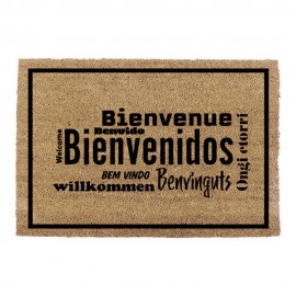 Felpudo 60x40cm modelo bienvenidos idiomas