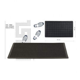 Felpudo de goma industrial 70 x 40 cm