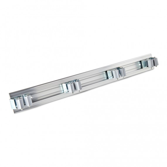 Colgador de aluminio para 4 herramientas 48x5,5x1cm