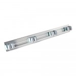 Colgador de aluminio para 4 herramientas 48x5,5x1cm