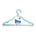Lote 10 perchas alambre colores surtidos azul-marrón39cm