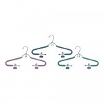 Percha cromo-espuma con 2 pinzas mondex