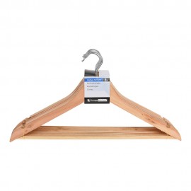 Perchas de madera 44,5 x 9,5 x 23 cm , 8 uds