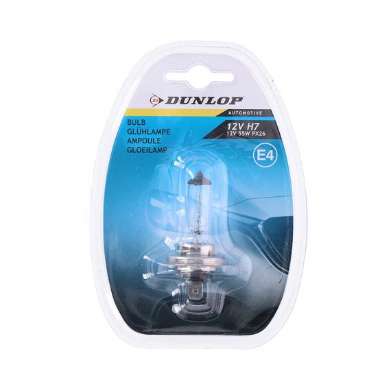 Bombilla coche 12v h7 55w dunlop