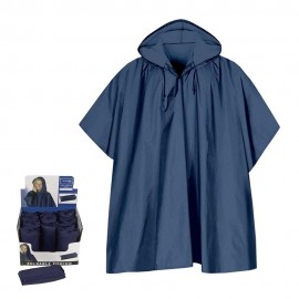 Poncho chubasquero con capucha adulto