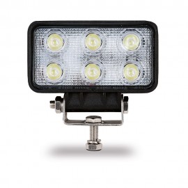 Faro de trabajo rectangular 6 led 1200 lm 18w 10 - 30v