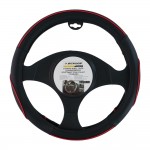 Funda para volante de 38 cm detalle rojo dunlop