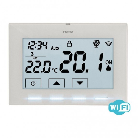 Cronotermostato wifi a 230v blanco 1tx cr029wifi perry