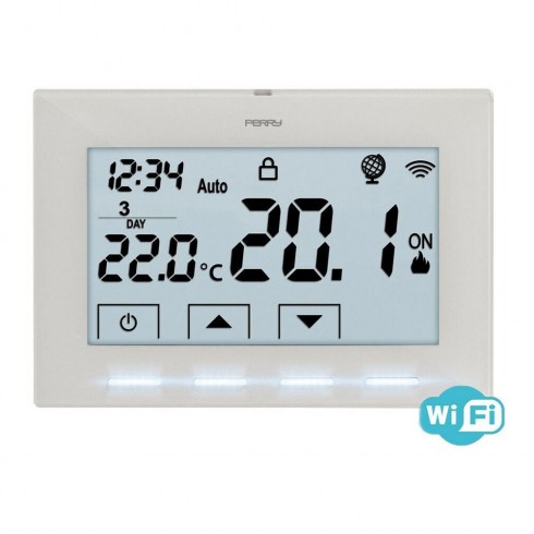Cronotermostato wifi a 230v blanco 1tx cr029wifi perry