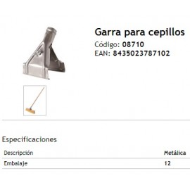 GARRA CEPILLO BARRENDERO