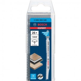 Hoja de sierra de calar Expert ‘Hardwood 2-side clean’ T 308 BF, 25 unidades