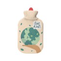 Bolsa de agua caliente, modelo cuidar el planeta, 2l. edm