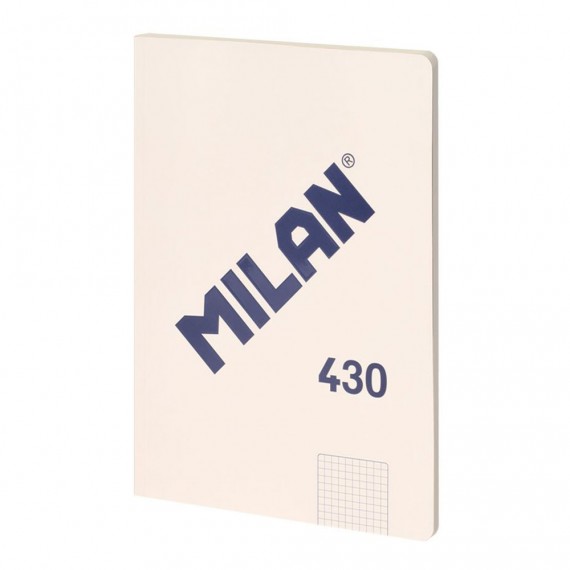 Cuaderno a4 cuadriculado encolado, beige.