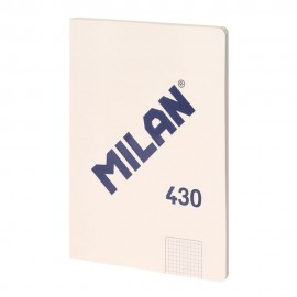 Cuaderno a4 cuadriculado encolado beige