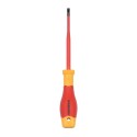 Destornillador plano aislado vde 0,5 x 3 x 100mm. workpro