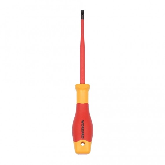 Destornillador plano aislado vde 1 x 5,5 x 125mm. workpro