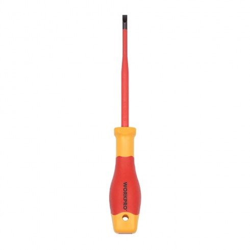 Destornillador plano aislado vde 1 x 5,5 x 125mm. workpro