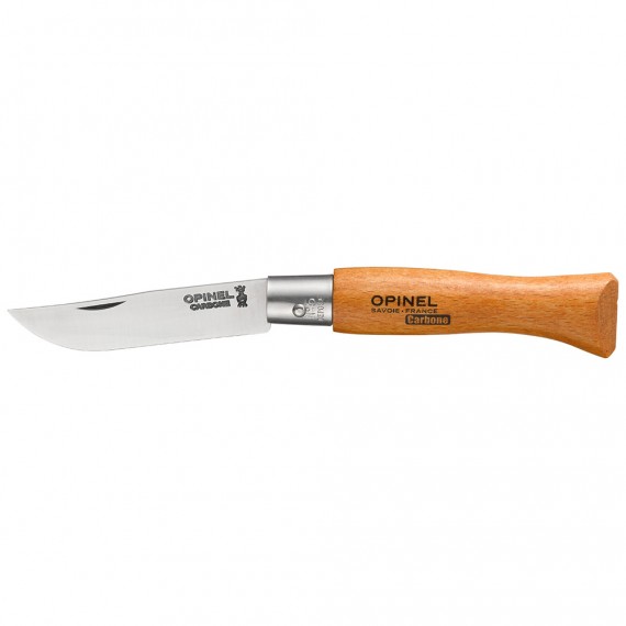 Navaja acero carbono nº5, hoja de 6cm. opinel