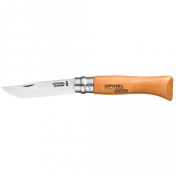 Navaja acero carbono nº8, hoja de 8,5cm. opinel
