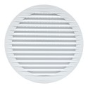 Rejilla ventilación redonda empotrable con mosquitera ø150mm abs blanca
