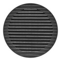Rejilla ventilación redonda empotrable con mosquitera ø150mm abs gris antracita