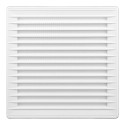 Rejilla ventilación cuadrada empotrable ø 100mm con mosquitera 170x170x10mm abs blanca