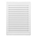 Rejilla ventilacíón rectangular empotrable mosquitera abs 137x207mm blanco
