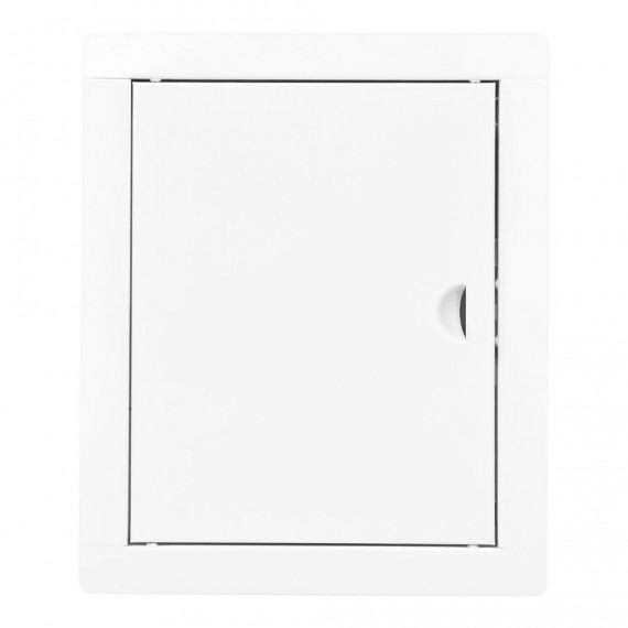 Tapa de registro rectangular empotrable acero blanco 20x25cm