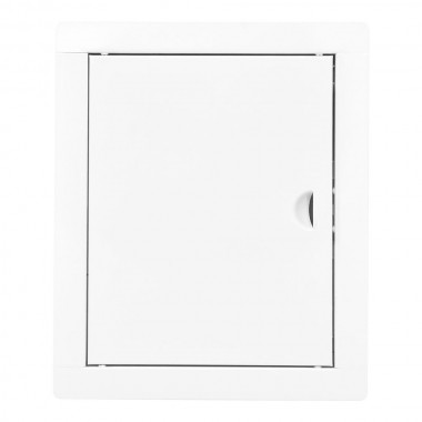 Tapa de registro rectangular empotrable acero blanco 20x25cm