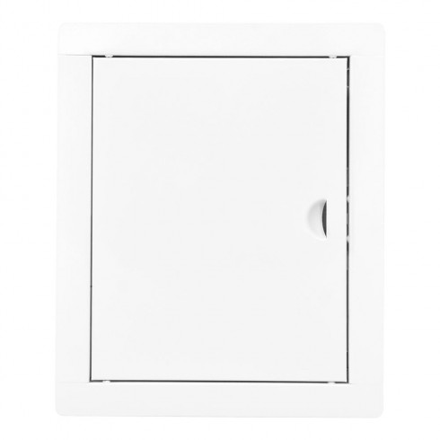 Tapa de registro rectangular empotrable acero blanco 20x25cm