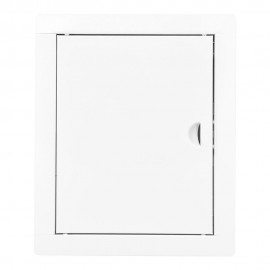 Tapa de registro rectangular empotrable acero 20x25cm blanca