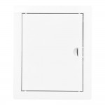 Tapa de registro rectangular empotrable acero blanco 20x25cm