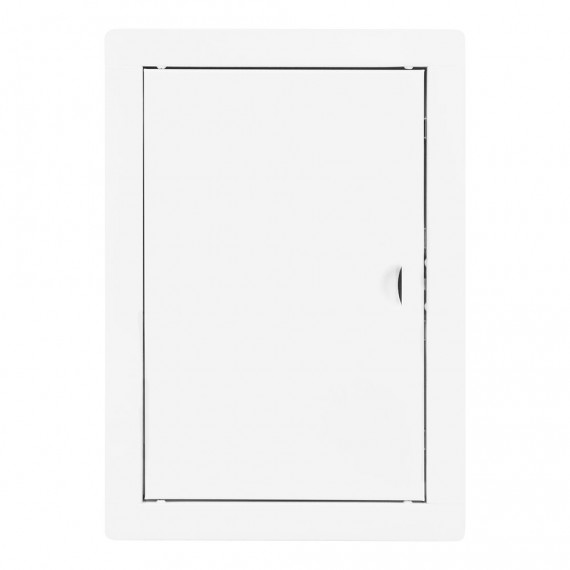 Tapa de registro rectangular empotrable acero blanco 20x30cm